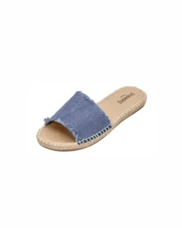 "Espadrij - Plage Linen, dusty blue"