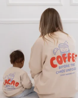 Mini-me Sweater Coffee/Cacao, beige