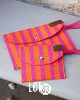 Lot 83 - Geldbörse groß Amber 06, orange-pink