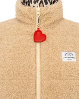 Zwillingsherz - Wendeweste Leo Teddy, beige